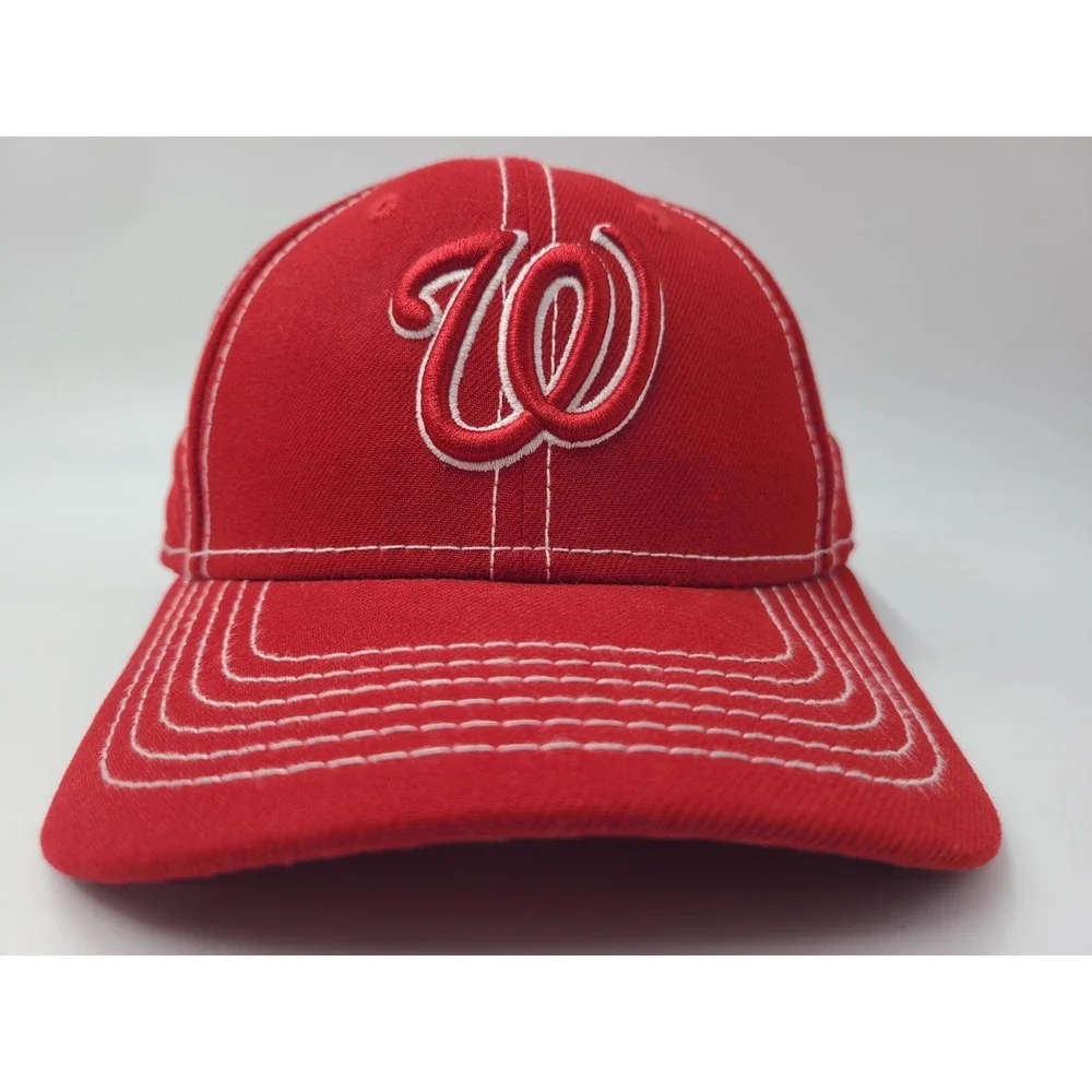 Youth Washington Nationals New Era 9Forty Snapback Hat Cap Boys MLB Baseball Red
